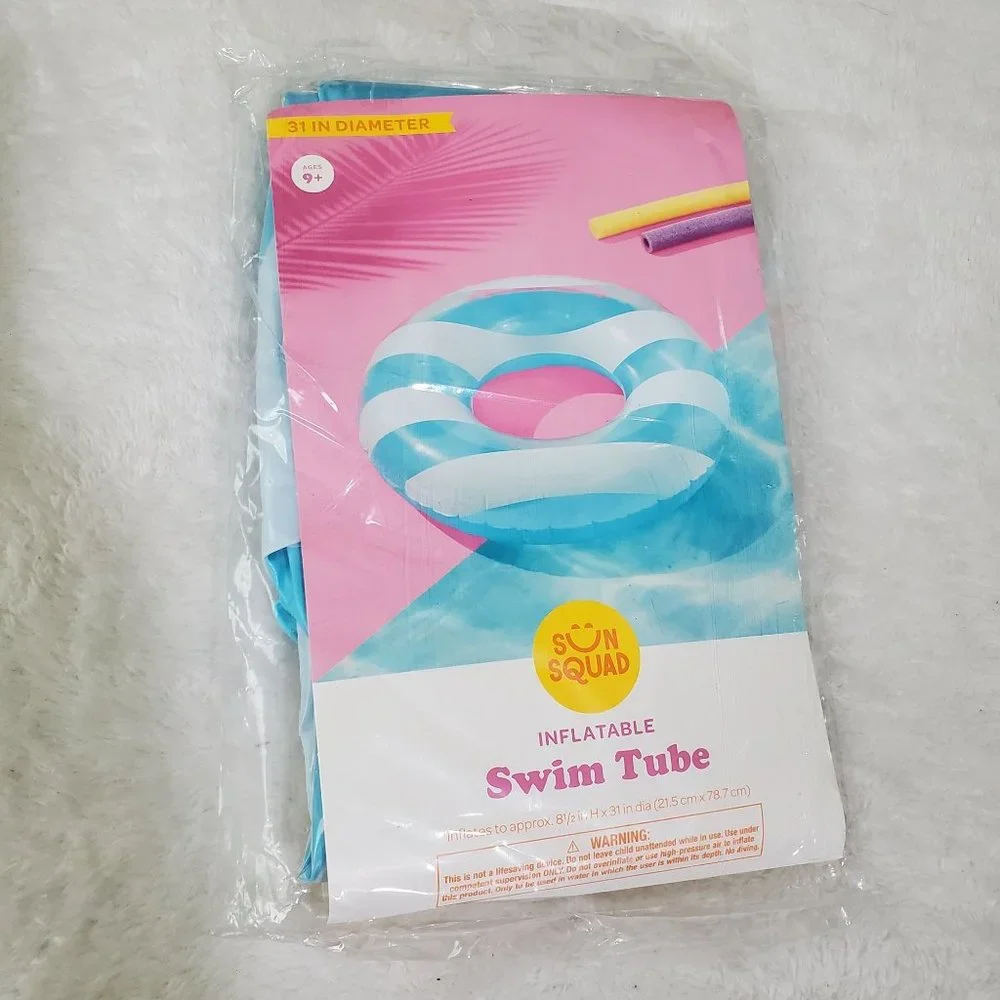 Sun Squad Inflatable Swim Tube 31 in Diameter 9+‎